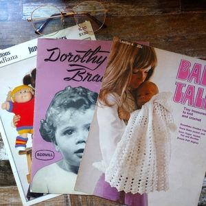 Vintage Knit and Crochet Pattern Booklets for Baby
